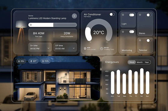 IoT Dashboards & Smart Home Interfaces