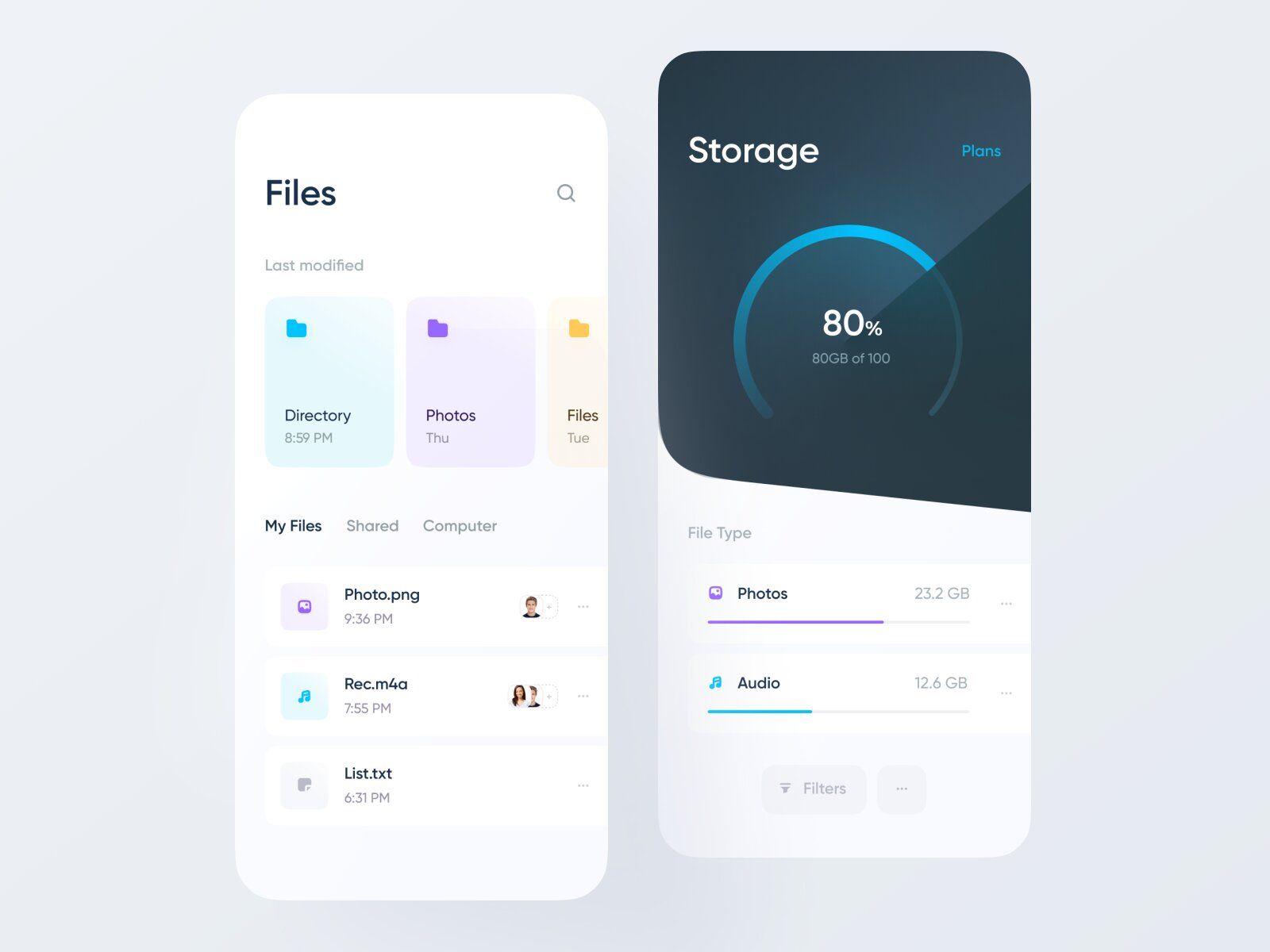 To make accounting software, a reliable storage for your financial information is a must-have (*image by [Sandro Tavartkiladze](https://dribbble.com/ndro){ rel="nofollow" target="_blank" .default-md}*)