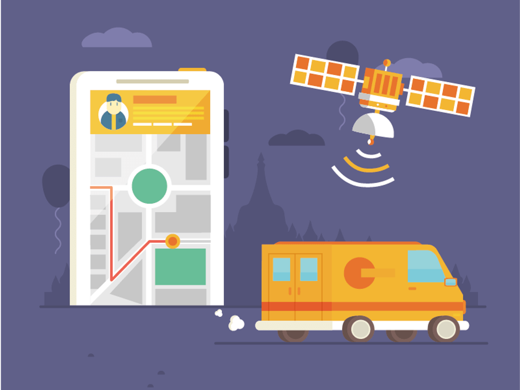 GPS is the most well-known kind of geolocating technology (*image by [Antonius Setiadi K](https://dribbble.com/ASK_Khengdro){ rel="nofollow" .default-md}*)