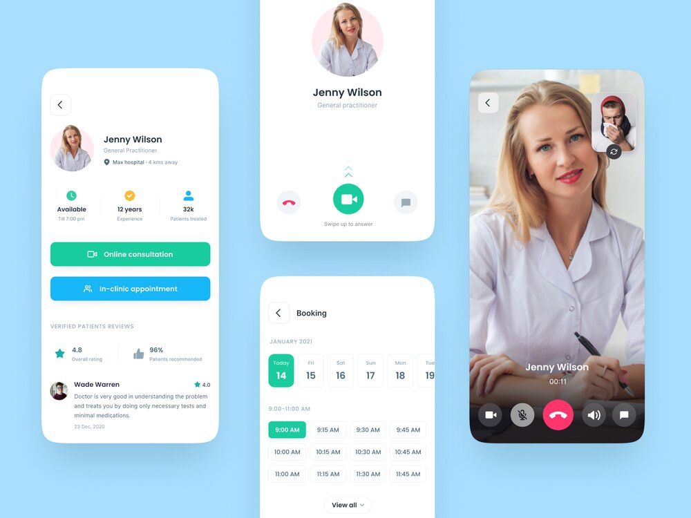 Mental health app development should take users’ need to communicate with a mental health professional (*image by [Amit Pathania](https://dribbble.com/amitpathania){ rel="nofollow" target="_blank" .default-md}*)