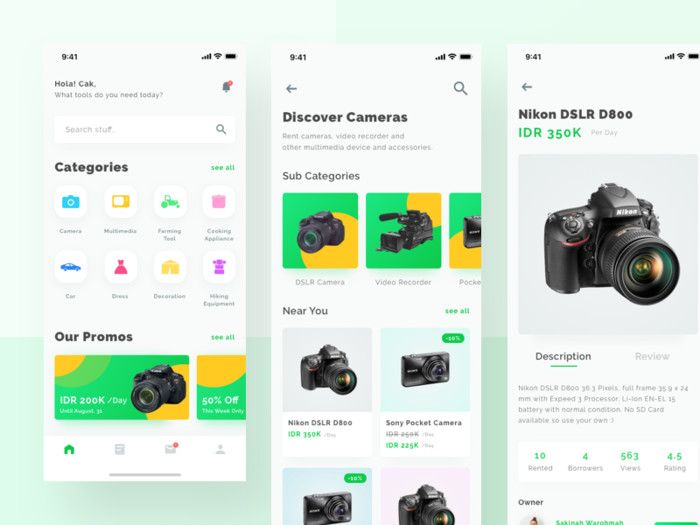 A typical example of a marketpalce application (*image by [Aldi Baihaqi](https://dribbble.com/aldi_baihaqi){ rel="nofollow" .default-md}*)