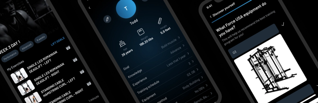 An example of a fitness app with fitness tracking device integration