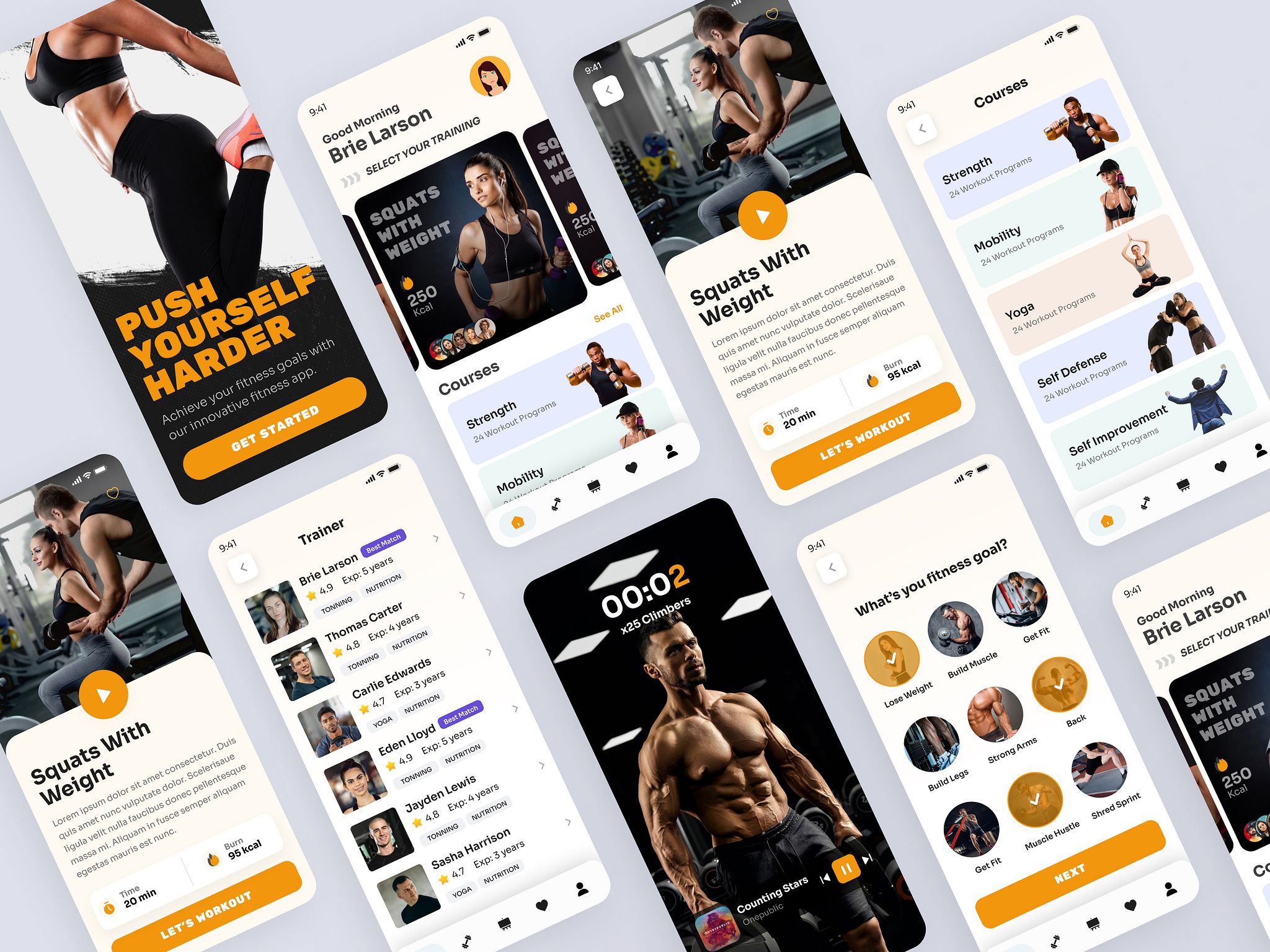 An example of creating an app for personal trainers