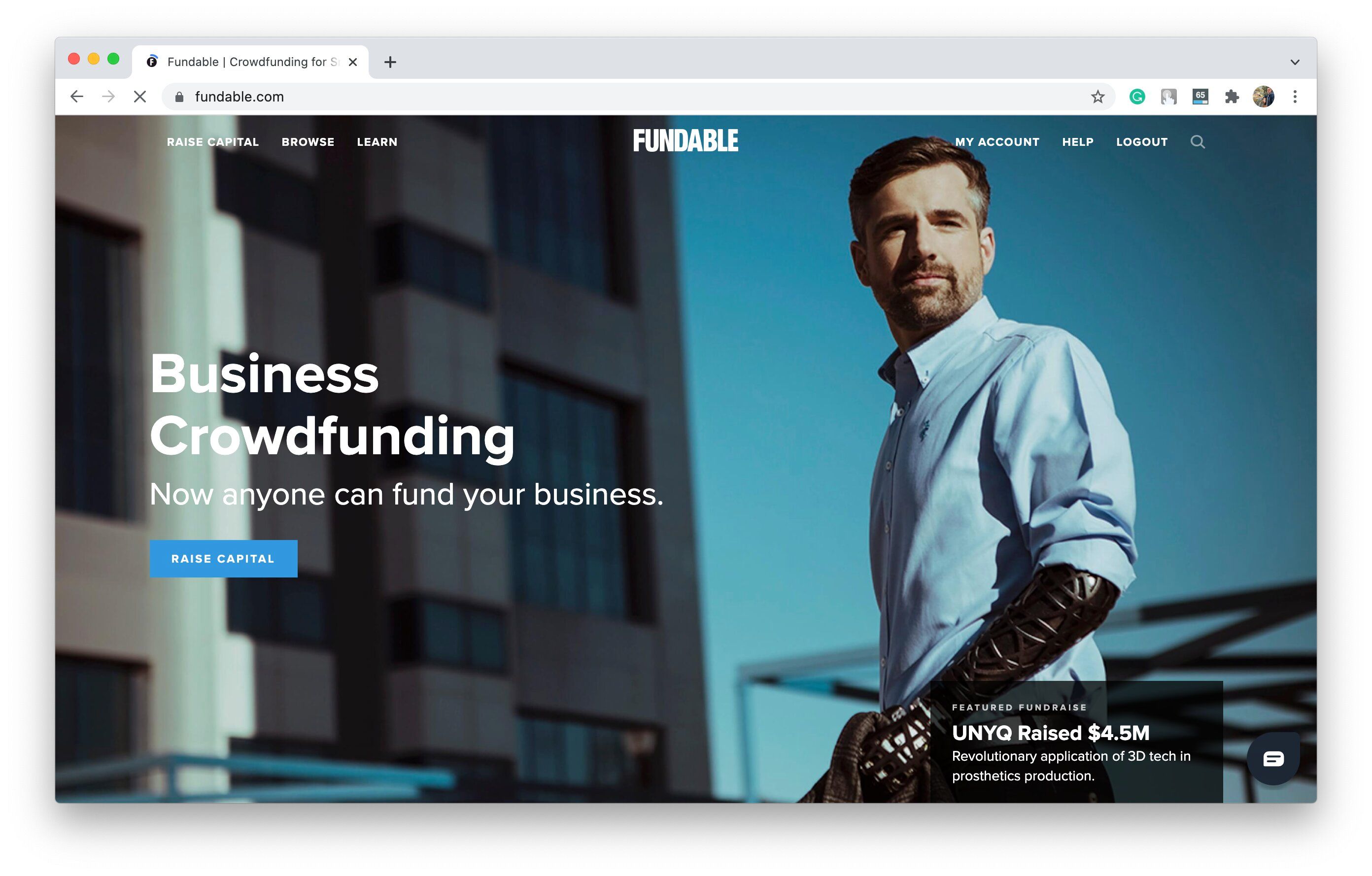 If you want to create a donation-based crowdfunding site, consider allowing marketing campaign creators to offer special bonuses so investors get something in return (*image by [Fundable](https://www.fundable.com/){ rel="nofollow" target="_blank" .default-md}*)