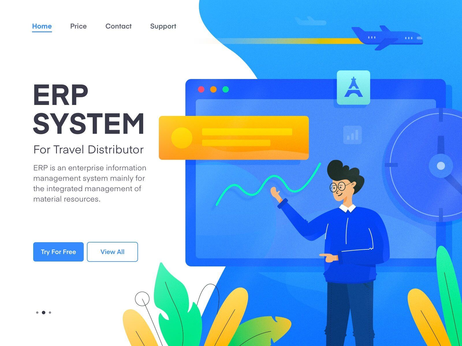 Website ERP web software