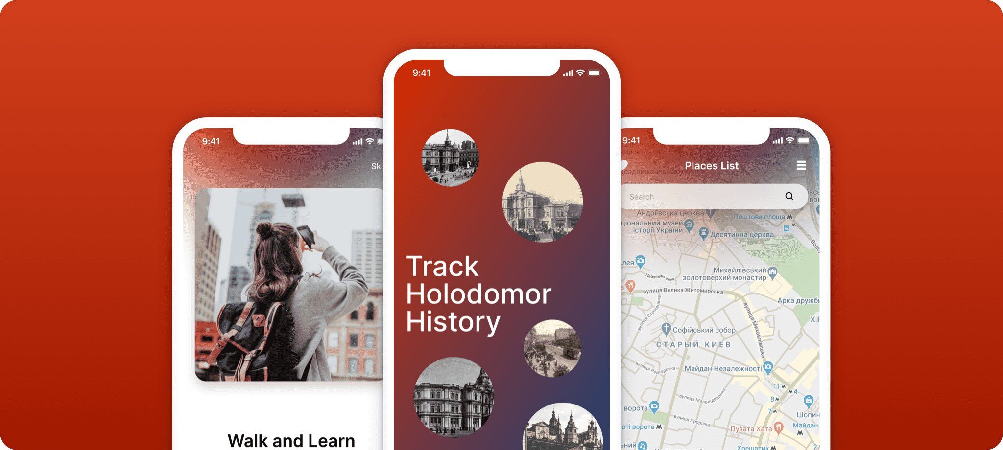 Track Holodomor History app provides great tours all around Kyiv &amp; an interactive history learning experience