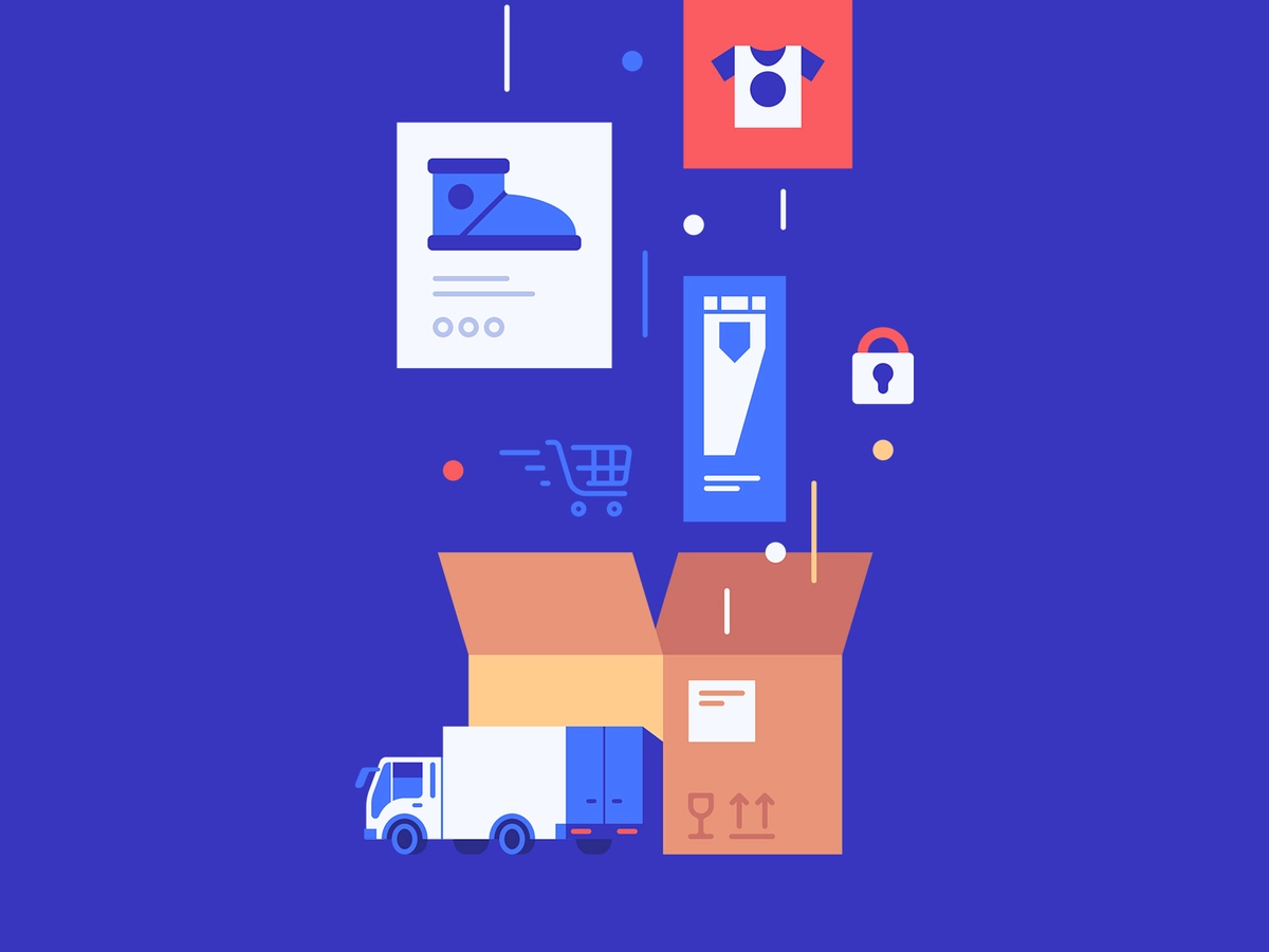 It is much easier now to ensure a cargo’s integrity during transportation thanks to smart labels (*image by [Muharrem Huner](https://dribbble.com/muho){ rel="nofollow" target="_blank" .default-md}*)