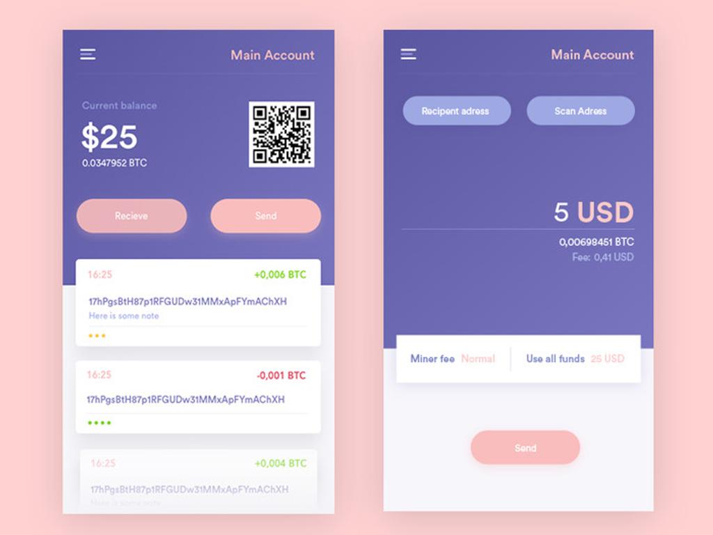 Example of a digitial wallet
