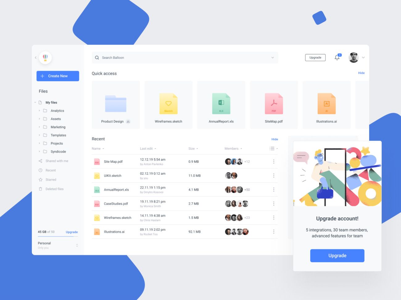 Any employee won't waste their time on searching no more (*image by [Anton](https://dribbble.com/antonpavlenko){ rel="nofollow" .default-md}*)