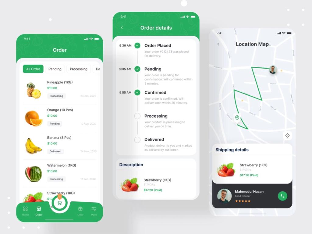 Push notifications can inform about order’s changes 