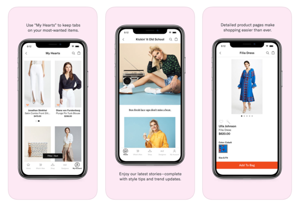 The Shopbop app