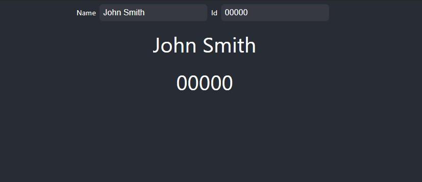 The “Profile” component in the Web App