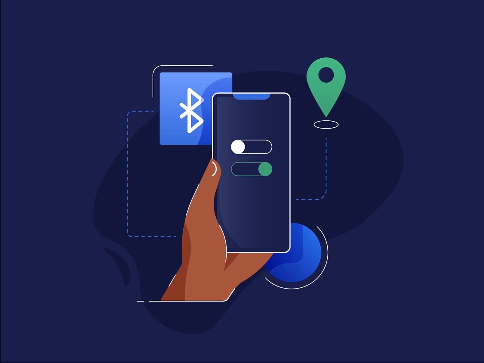 Bluetooth of any type plays a crucial role in developing and connecting IoT applications (*image by [Josh Warren](https://dribbble.com/joshwarren){ rel="nofollow" target="_blank" .default-md}*)