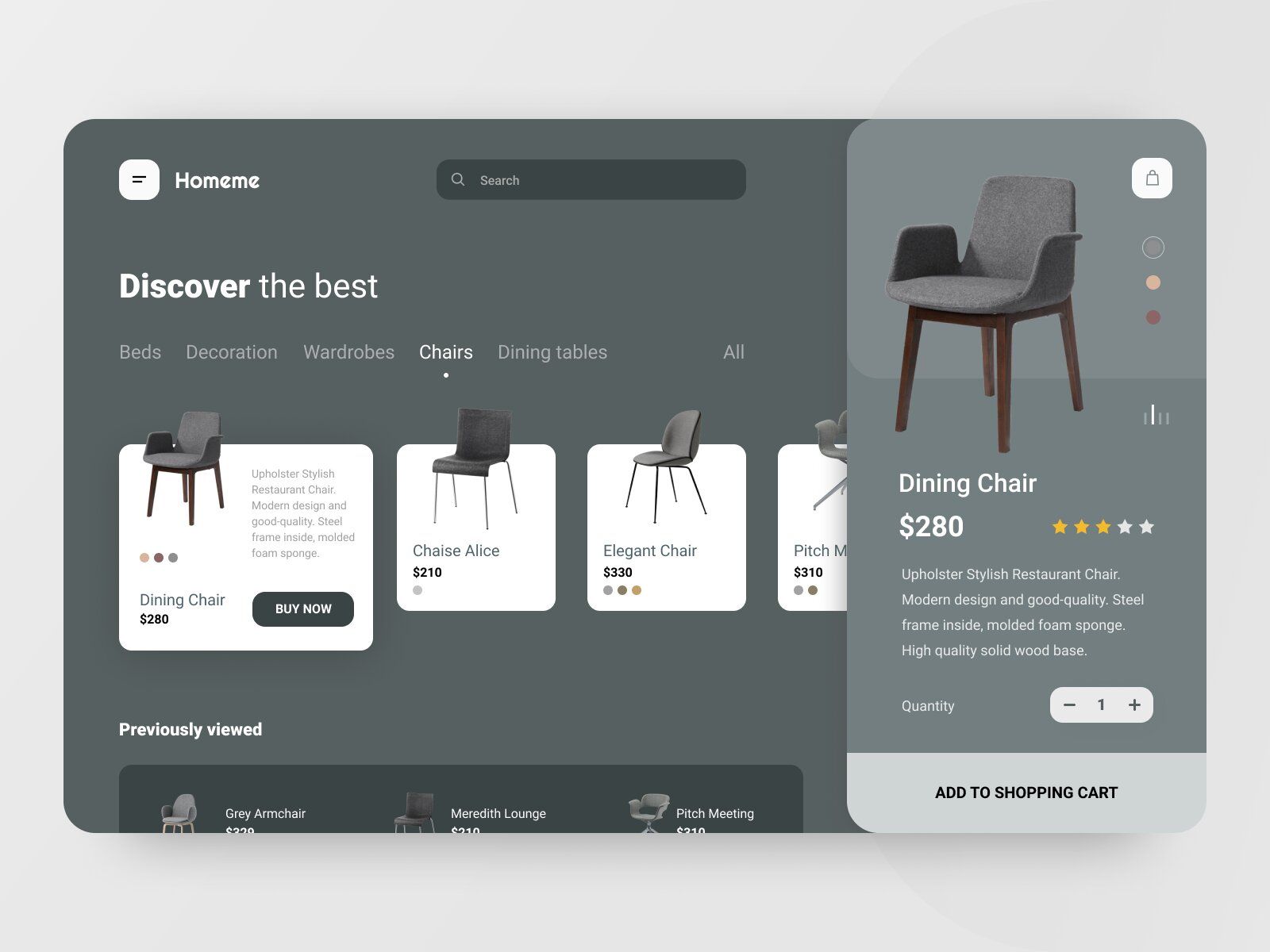 A Product Screen with sections for product description made within an eCommerce website designing (*image by [Alexey Savitskiy](https://dribbble.com/alexey_savitskiy){ rel="nofollow" target="_blank" .default-md}*)