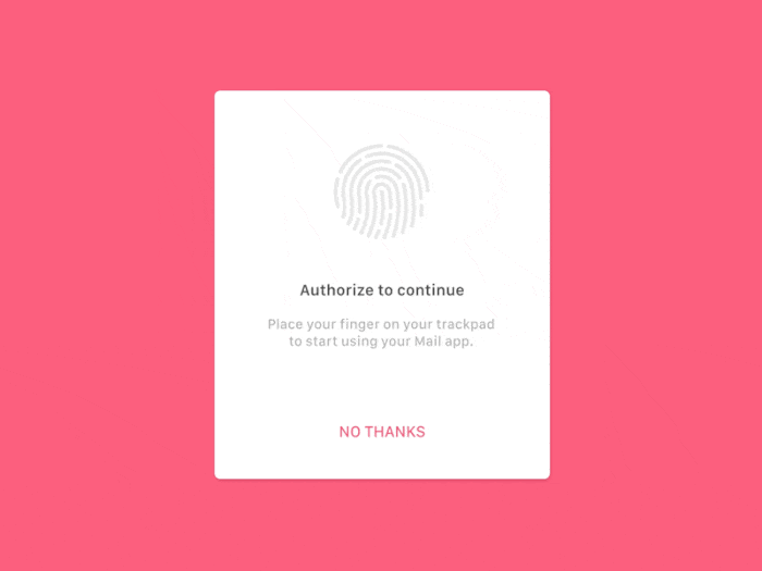 Touch ID was such an innovative feature a few years ago (*image by [Marin Begovic](https://dribbble.com/marinb){ rel="nofollow" .default-md}*)