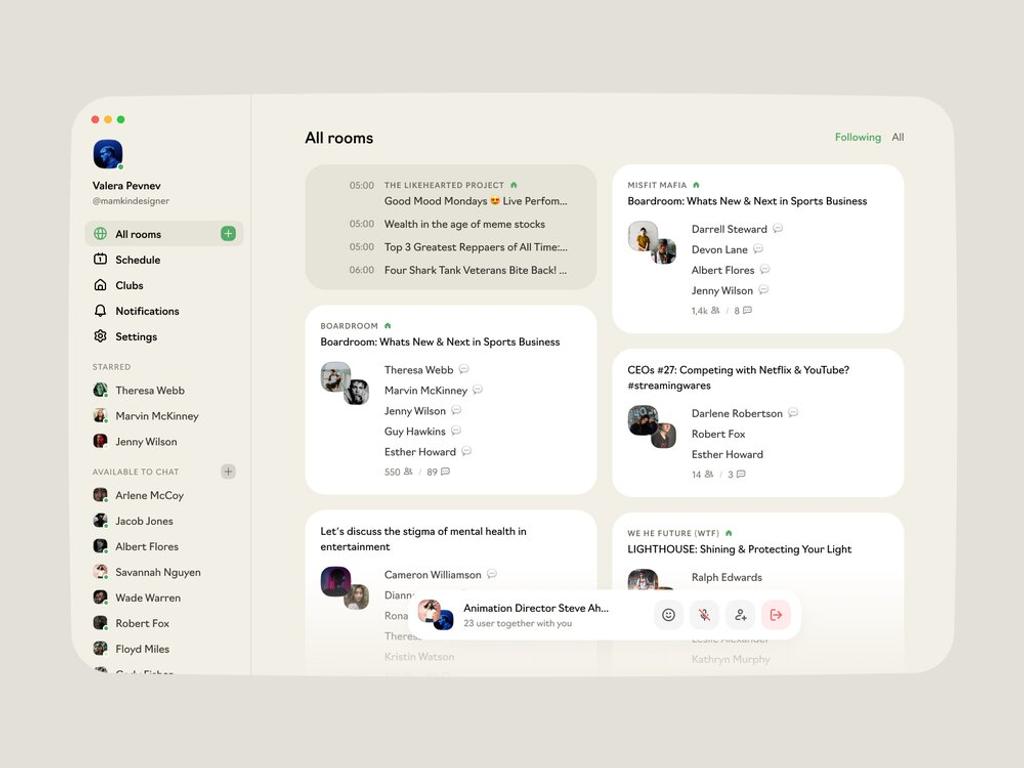 A voice chat app is normally considered a Clubhouse like app, however, its use case is just one of many options