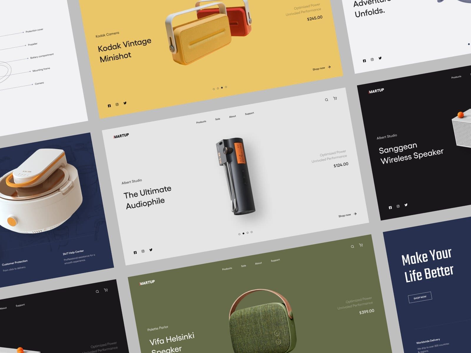eCommerce website (*image by [𝖕𝖍𝖆𝖕 🐰](https://dribbble.com/phapdesign){ rel="nofollow" target="_blank" .default-md}*)