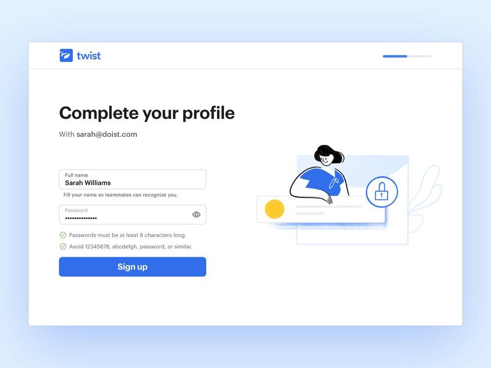 To create a video streaming service, you might need this info from viewers (*image by [ Ben Breckler](https://dribbble.com/benbreckler){ rel="nofollow" target="_blank" .default-md}*)