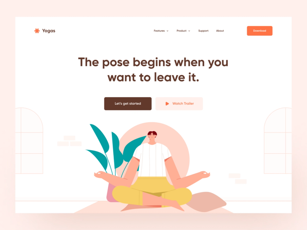 An example of yoga sequence app