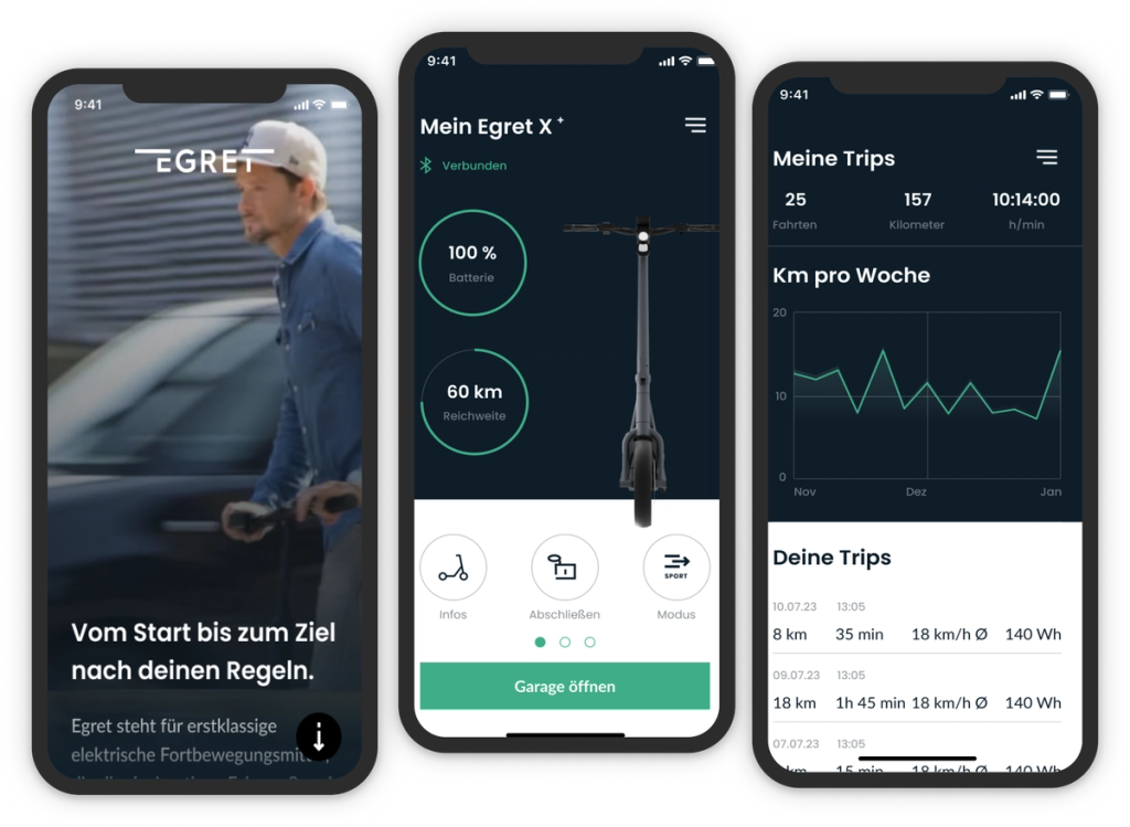 iOS app for e-scooter