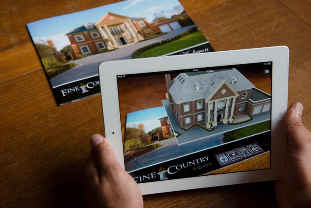 An example of a real estate AR app