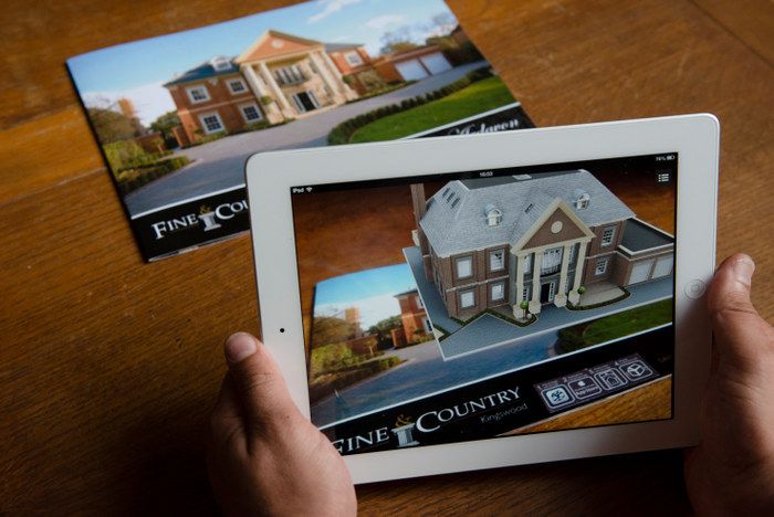 An example of a real estate AR app