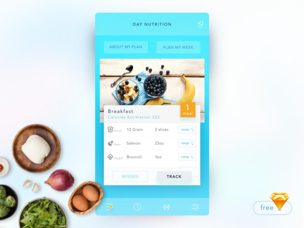 Diet apps like this help to monitor your daily nutrition