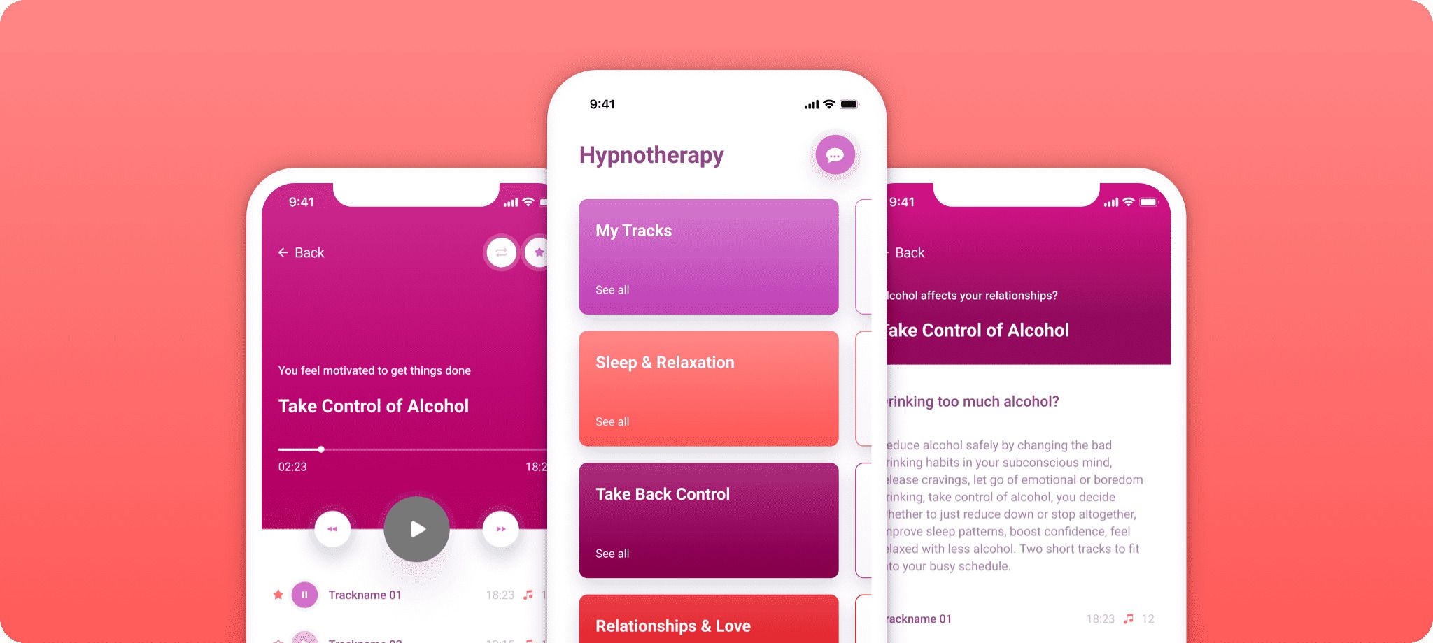 Feel amazing-like mental health apps offer a wide range of therapy session options that meet the needs of most users (*image by [Stormotion](https://stormotion.io/product/be-amazing/){ target="_blank" .default-md}*)