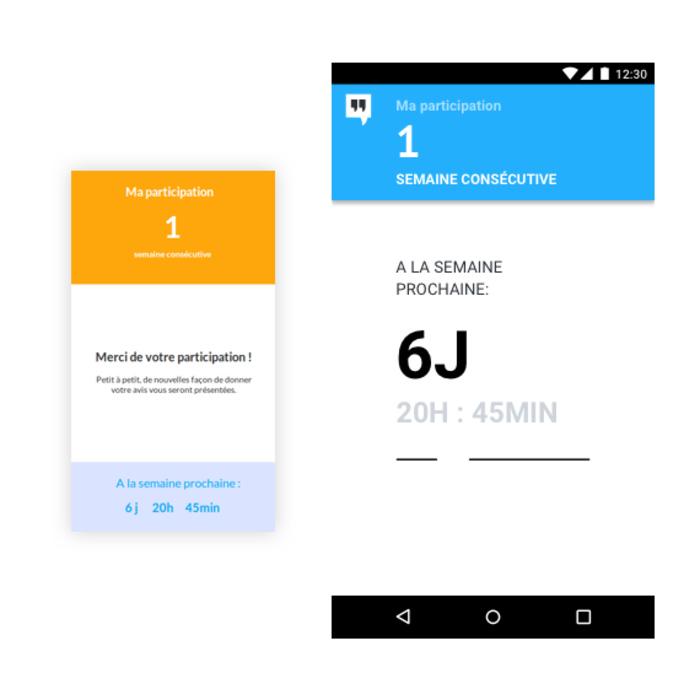 Reward screen in the Civocracy app