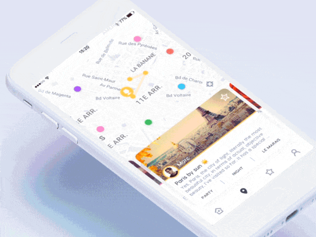 Interactive map with merchants who accept Bitcoin