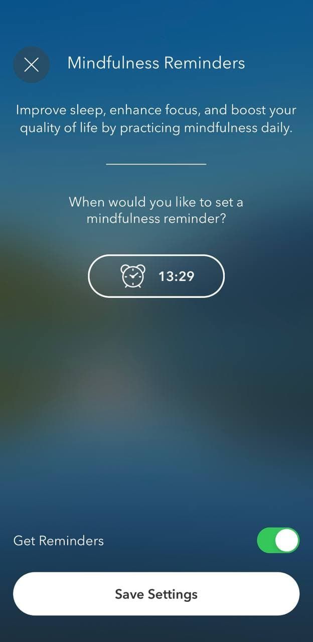 Guided meditations for mood control, breathing, life, health, wellness, and sleep improvement can be customizable for better user experience (*shots from [Calm App](https://www.calm.com/){ rel="nofollow" target="_blank" .default-md}*)