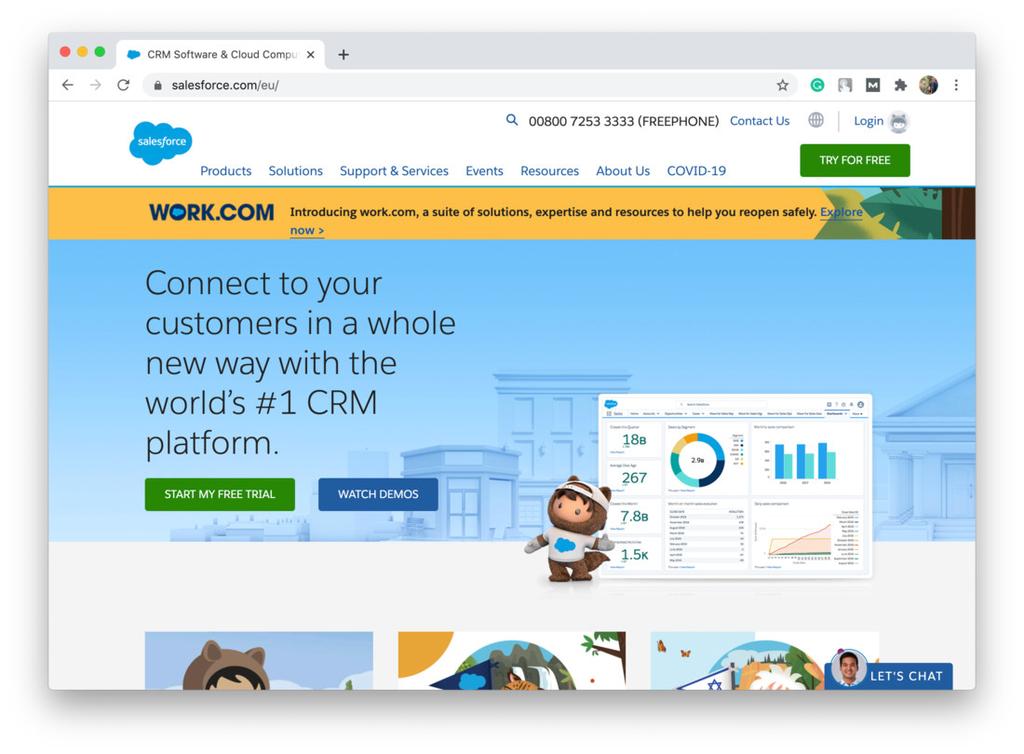 Salesforce software with well-structured CRM design
