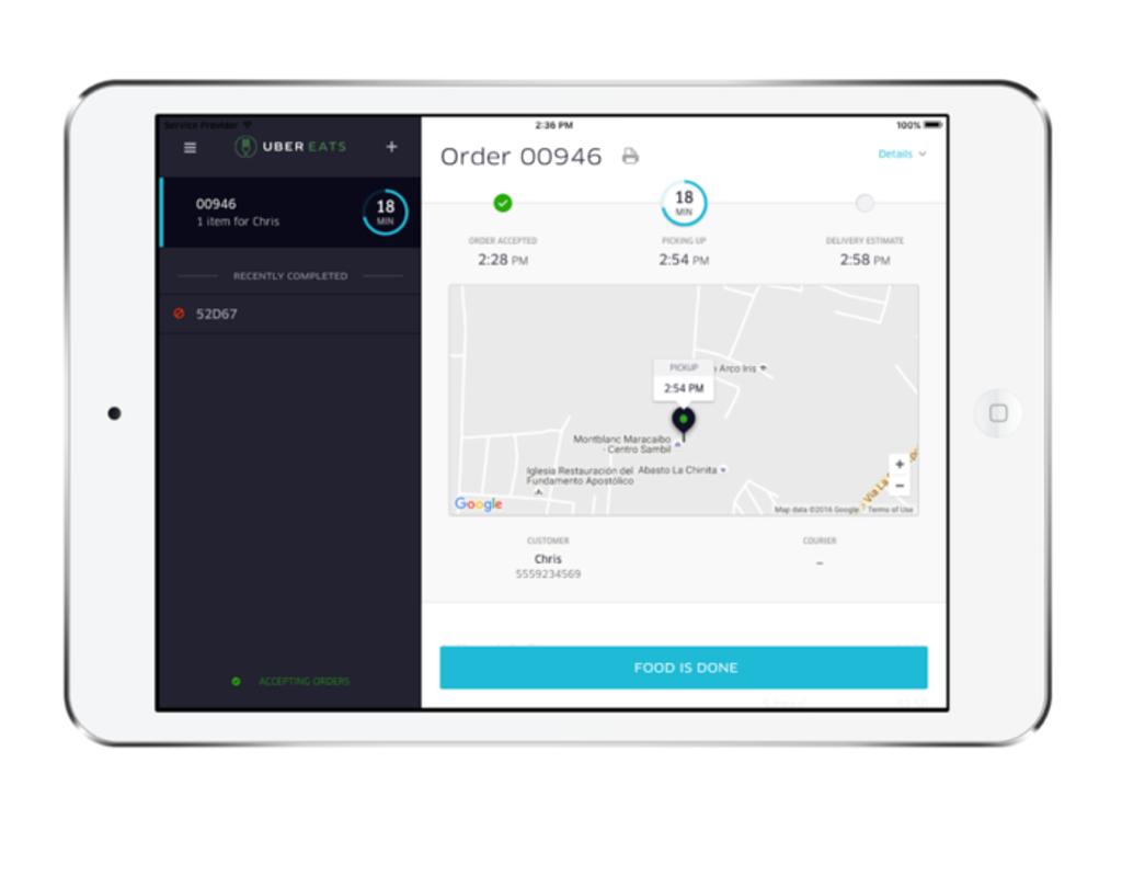 The Restaurant Dashboard was rebuit with React Native