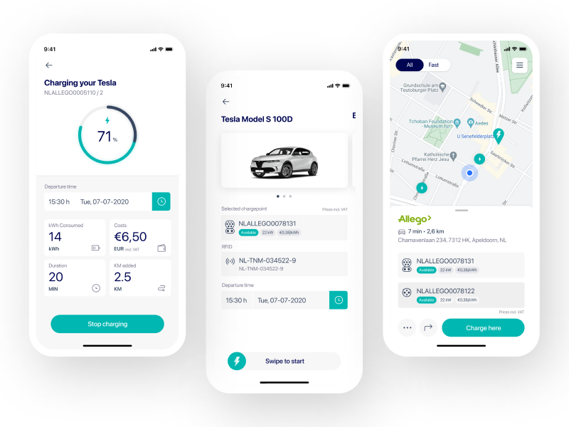 Automotive app development example