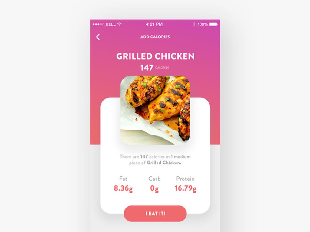 This feature is often the most important one in diet apps