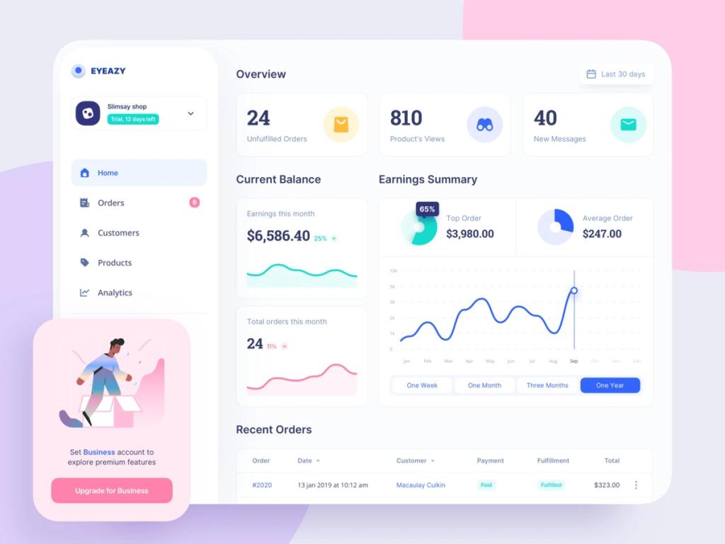 To build a marketplace website, such a Home Screen is a great example of what it can look like