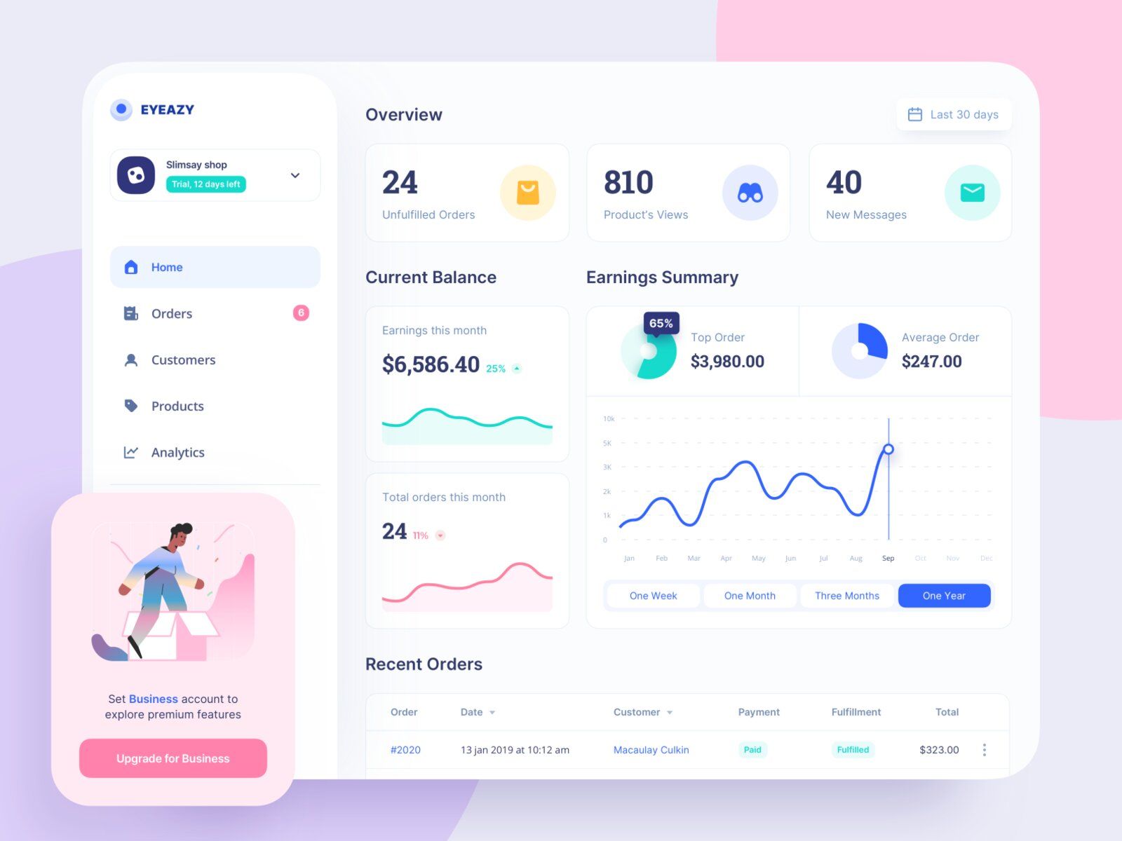 To build a marketplace website, such a Home Screen is a great example of what it can look like (*image by [UGEM](https://dribbble.com/ugem){ rel="nofollow" target="_blank" .default-md}*)