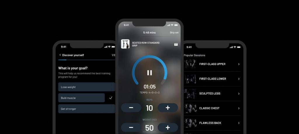 An example of the Force USA app developed by Stormotion