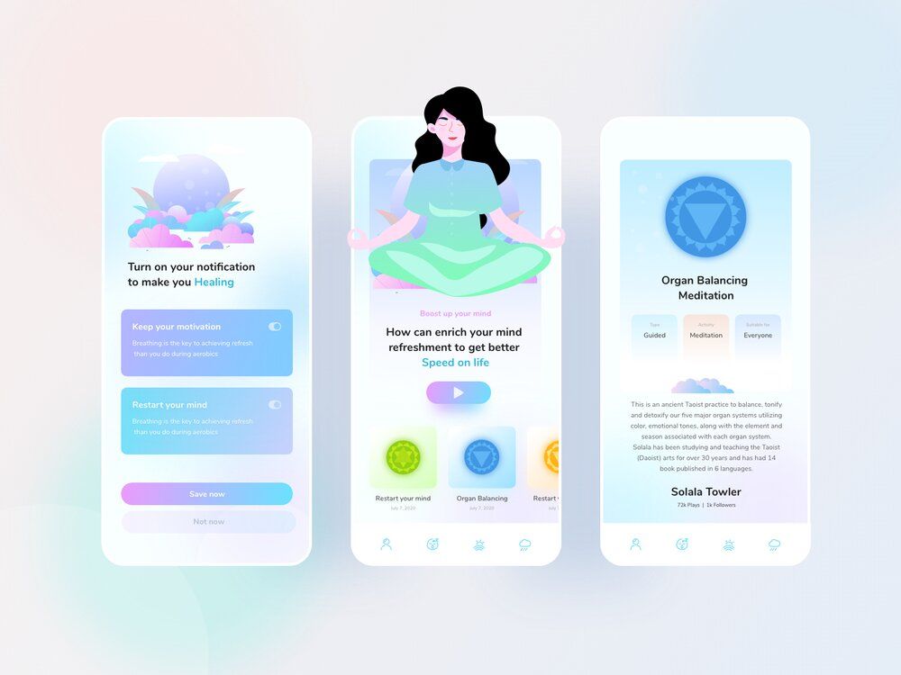 A mental health app development can help you automate parts of mental health services workflow like online therapy registration (*image by [Saikat Kumar](https://dribbble.com/Saikatkumar){ rel="nofollow" target="_blank" .default-md}*)