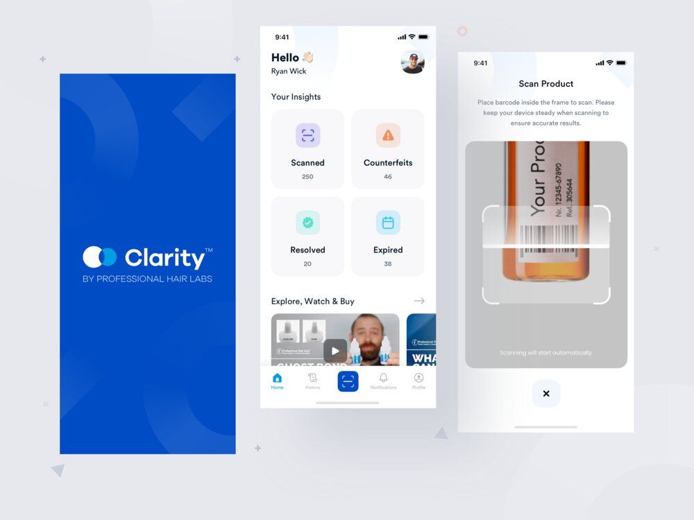 Barcode Scanning is a great tool to add during eCommerce app development (*image by [Tribhuvan Suthar](https://dribbble.com/tribhuvansuthar){ rel="nofollow" target="_blank" .default-md}*)