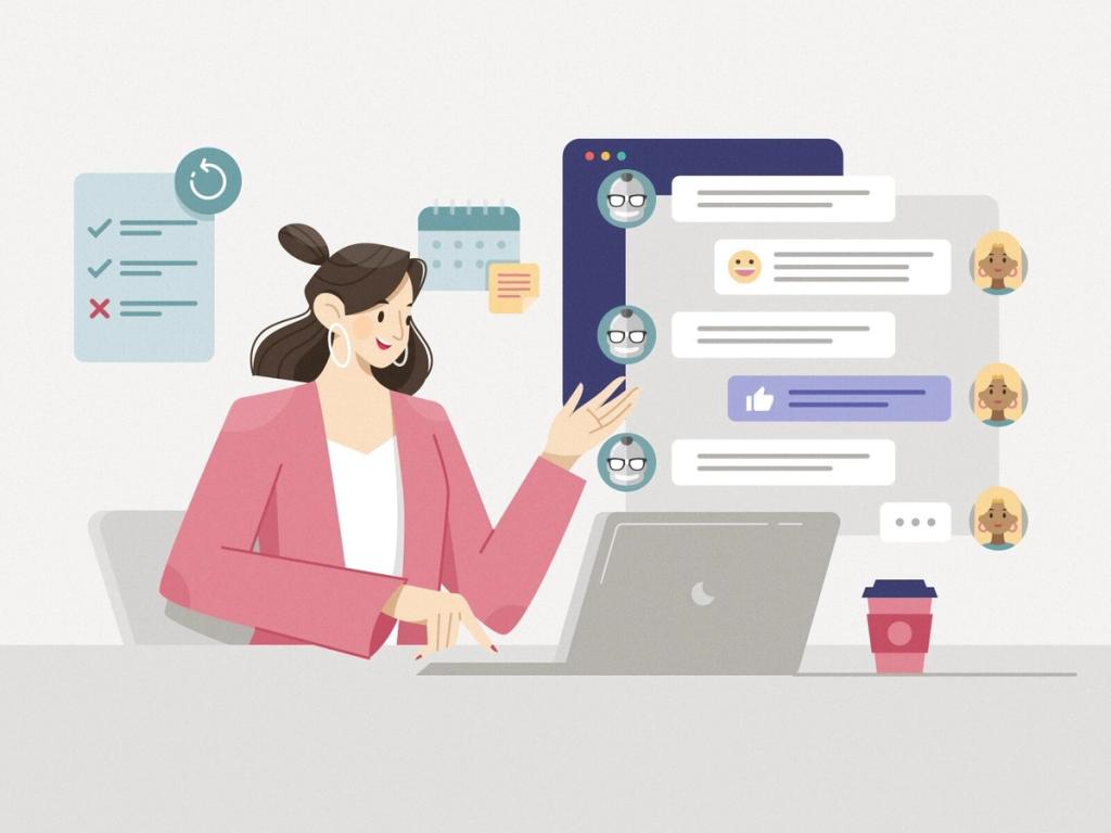 Sprint retrospective for remote employees should be an event of sharing ups and downs, but not making anyone guilty (*image by [Unini](https://dribbble.com/Unini){ rel="nofollow" target="_blank" .default-md}*)