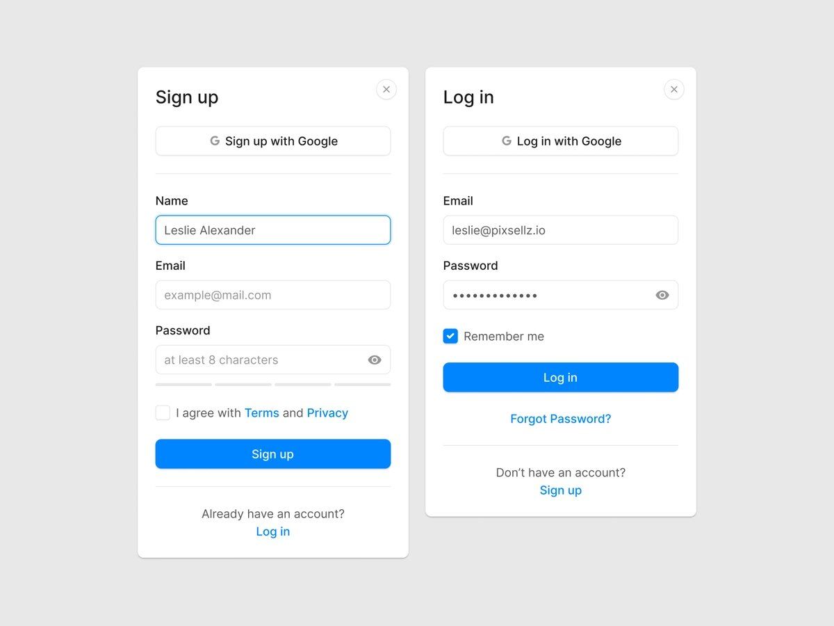 The sign-up screen is an important part of drone solutions (as well as other mobile apps) — they secure access to the collected data (*image by [Pixsellz](https://dribbble.com/pixsellz){ rel="nofollow" target="_blank" .default-md}*)