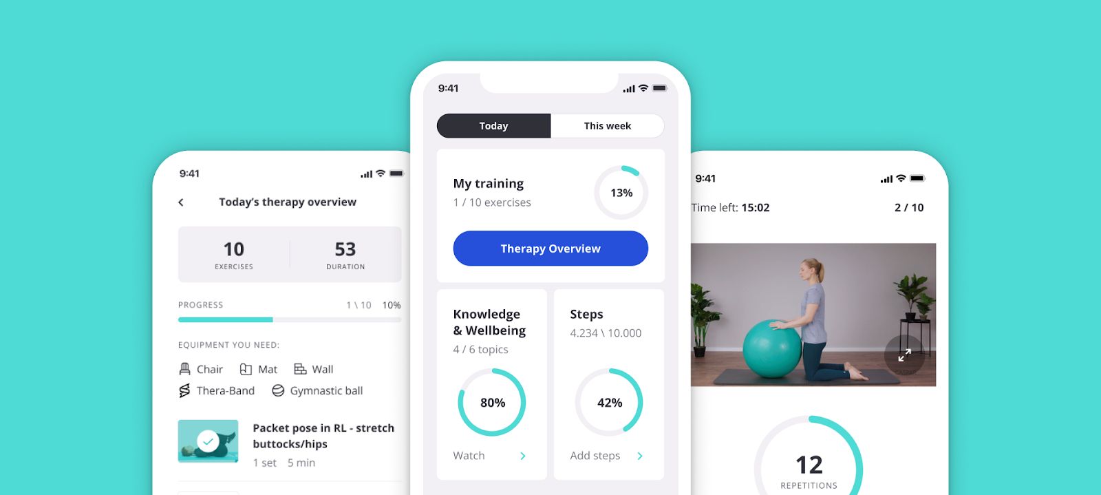 Medication tracking software should have a similar approach to design as digital rehabilitation apps