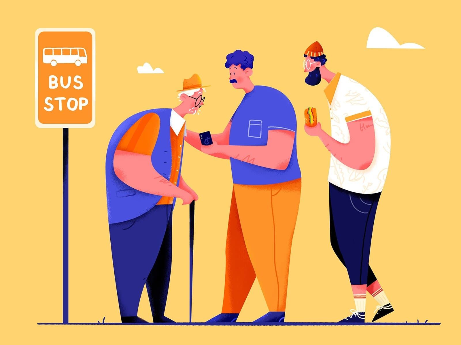The target audience for selling crutches in an online shopping experience (*image by [Uran](https://dribbble.com/urancd){ rel="nofollow" target="_blank" .default-md}*)