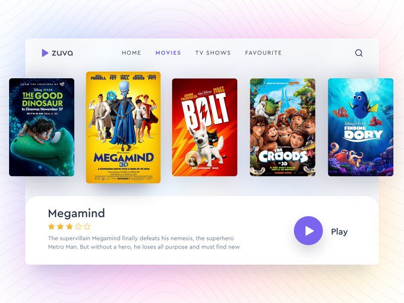 To develop a video streaming app or web platform like Netflix, you need to create all conditions for high video quality (*image by [vijay verma](https://dribbble.com/realvjy){ rel="nofollow" target="_blank" .default-md}*)
