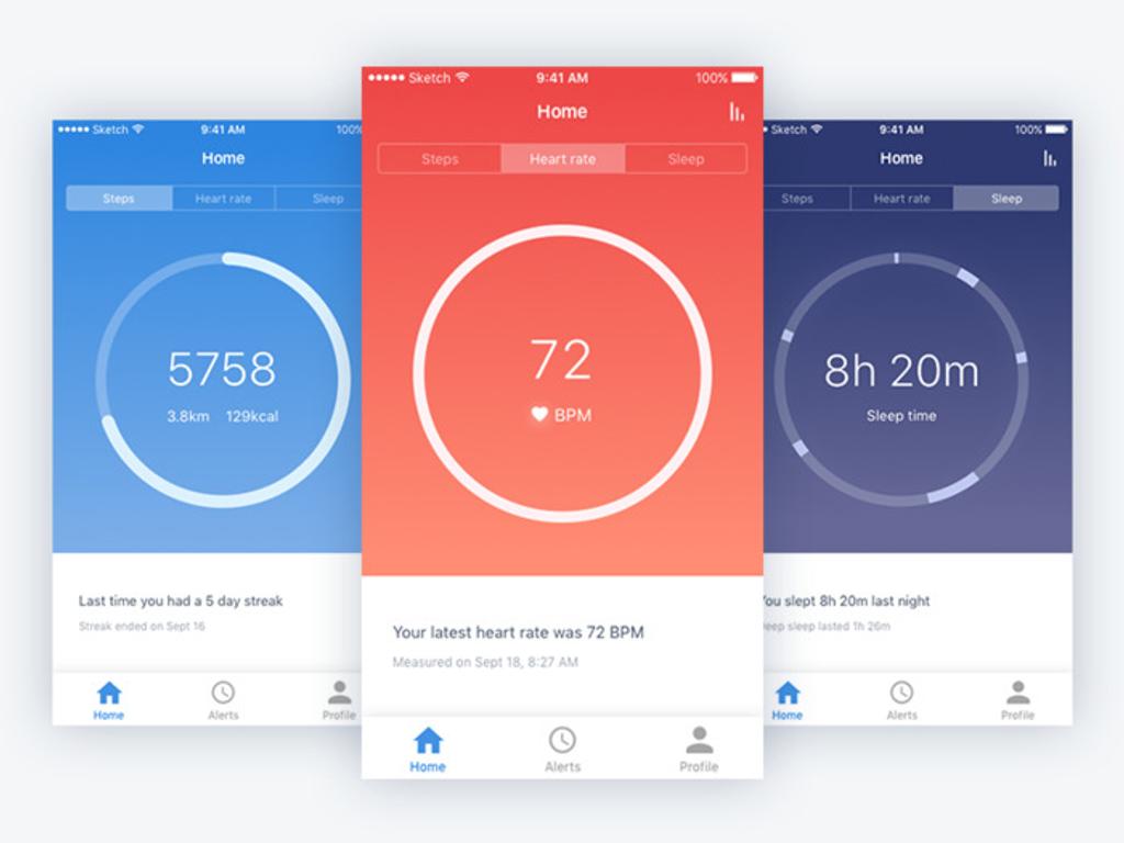 As you can see, tracking apps allow monitoring different parameters of your everyday life