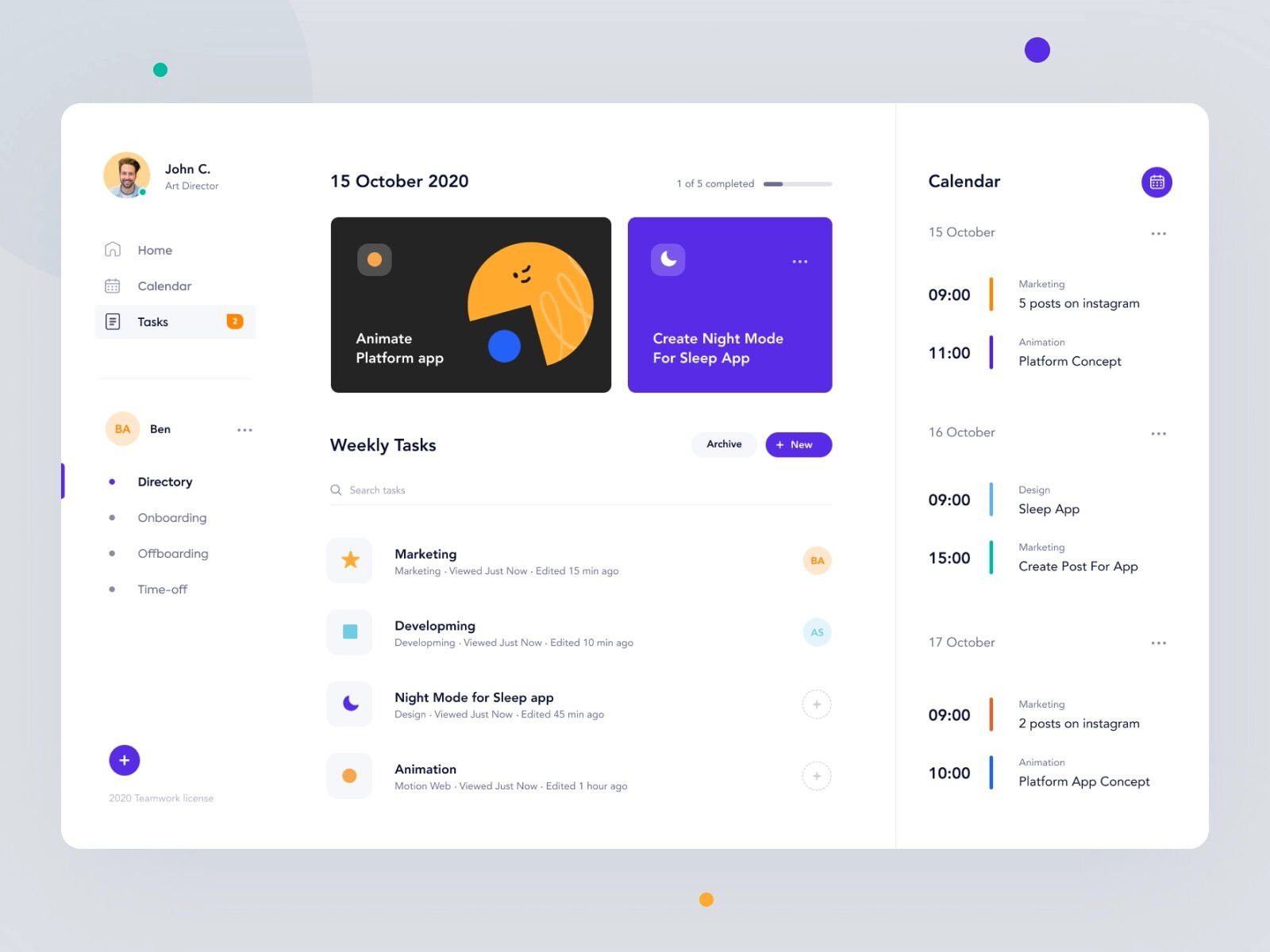 When building task management app or web-product, it’s important to pay attention to security of your task &amp; project management platform (*image by [Afterglow](https://dribbble.com/Afterglow-studio){ rel="nofollow" target="_blank" .default-md}*)
