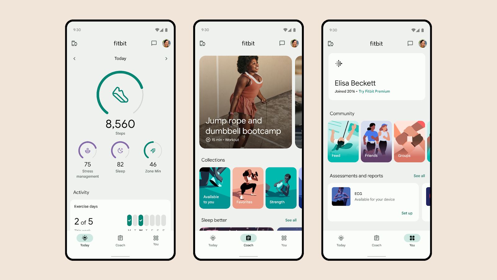 The Fitbit app offers comprehensive health and fitness tracking, providing users with real-time insights into their activity levels, sleep patterns, and overall wellness