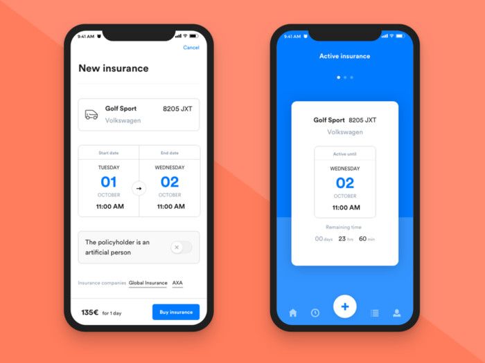 This is the last step before users actually pay for your insurance (*image by [Digital55](https://dribbble.com/digital55){ rel="nofollow" .default-md}*)