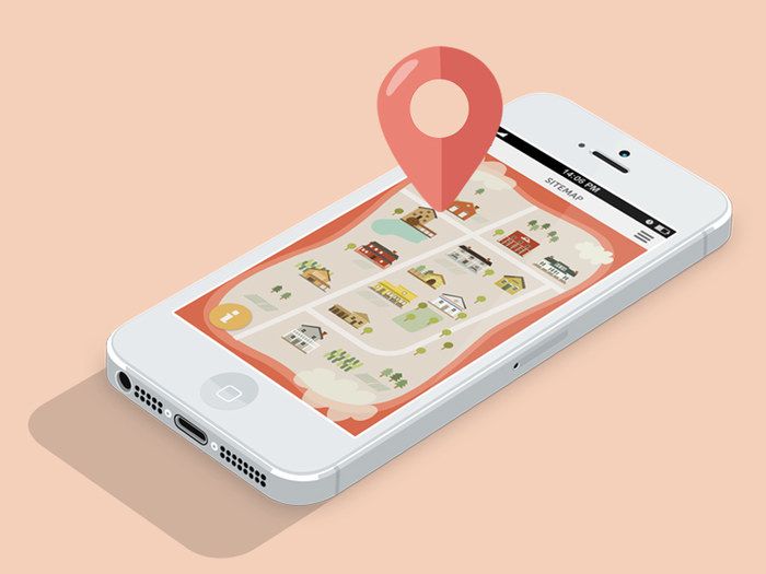 Geolocation is essential for location-based AR apps (*image by [Ann Lu](https://dribbble.com/annluu){ rel="nofollow" .default-md}*)